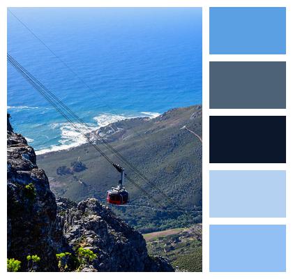 Aerial From Table Mountain South Africa Cape Town Image